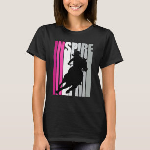 Camiseta Barrel Racing Inspire Cowgirl Hat Western Theme