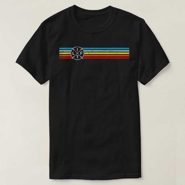 Camiseta Barretes de Malhação de Levantamento de LF Retroat (Frente do Design)