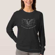 Barroco Gravado Angel Crest Mulheres Sweatshirt