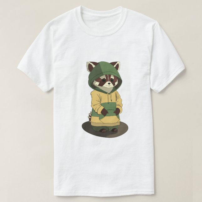 Camiseta Barron the Raccoon (Frente do Design)
