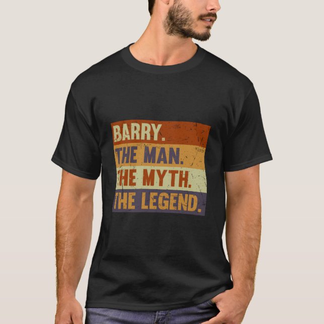 Camiseta Barry O Mito A Lenda Para Barry (Frente)