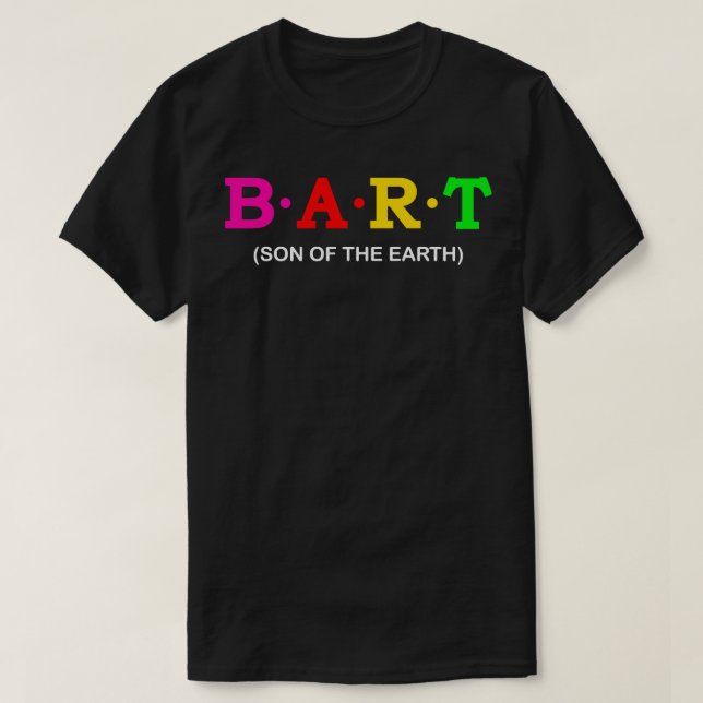 Camiseta Bart filho da Terra (Frente do Design)