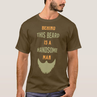 Camiseta Bart por trás desta barba é um homem bonito