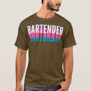 Camiseta Bartender com Sombra de Gradação Longa 1