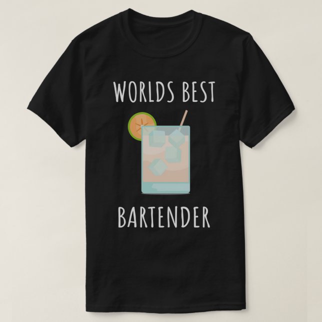 Camiseta Bartender Engraçado Dizendo 26 (Frente do Design)