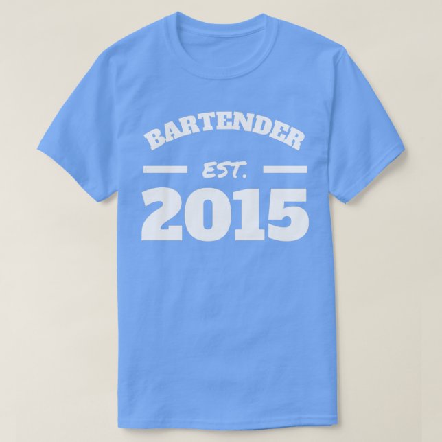 Camiseta Bartender Est 2015 (Frente do Design)