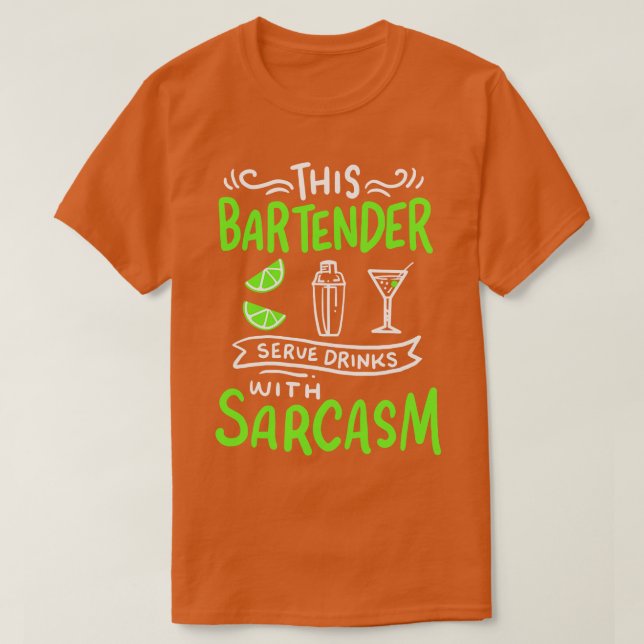 Camiseta Bartender Funny Bartender (Frente do Design)