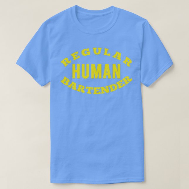 Camiseta Bartender Humano Regular 1 (Frente do Design)