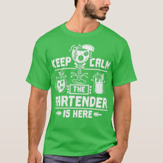 Camiseta Bartender Manter Calmo