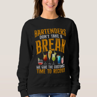Camiseta Bartender Mixologist Bartenders Don't Take A Break