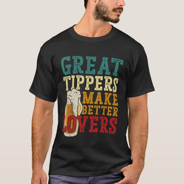 Camiseta Bartender Mixologist Great Tippers Make Better (Frente)