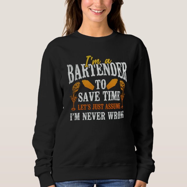 Camiseta Bartender Mixologist I'm A Bartender To Save Time  (Frente)