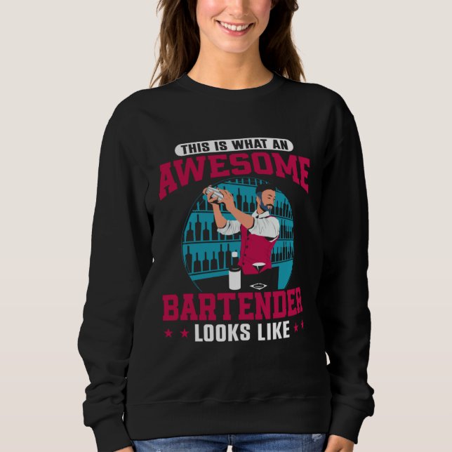 Camiseta Bartender Mixologist This Is What An Awesome Barte (Frente)
