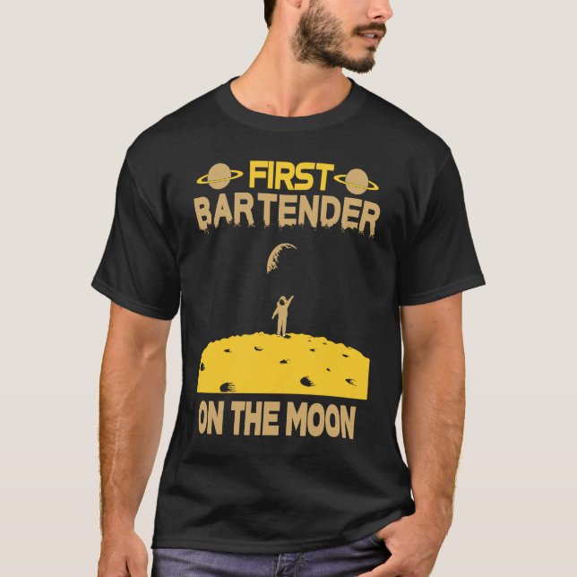 Camiseta Bartender On The Moon (Frente)