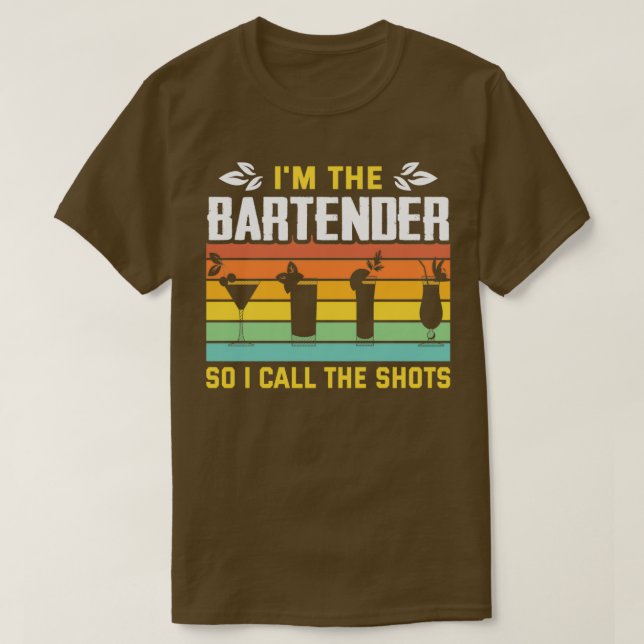 Camiseta Bartending Bartender Barmaid Barman (Frente do Design)