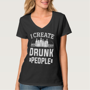 Camiseta Bartending, eu Crio o Barman Barman do Bebado Pess