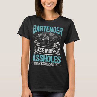Camiseta Bartenista Engraçado Eu Atirei Garçonete Pessoas
