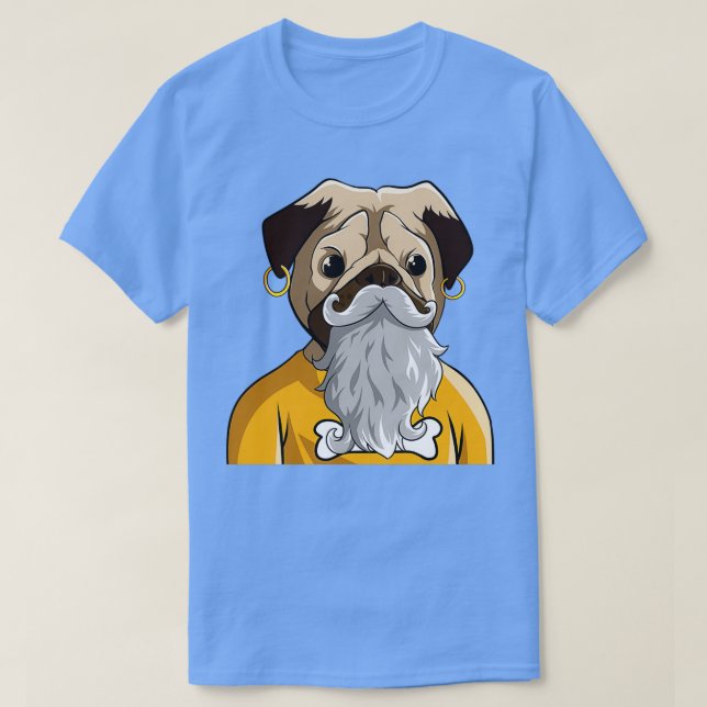 CAMISETA BARULHA DE PUG COM OUVIMENTO 1 (Frente do Design)