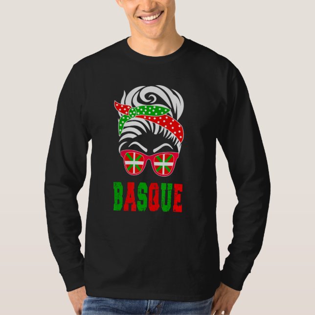 Camiseta Basco Country Flag Basco Girl (Frente)