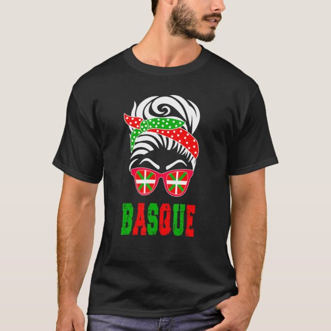 Camiseta Basco Country Flag Basco Girl (Frente)