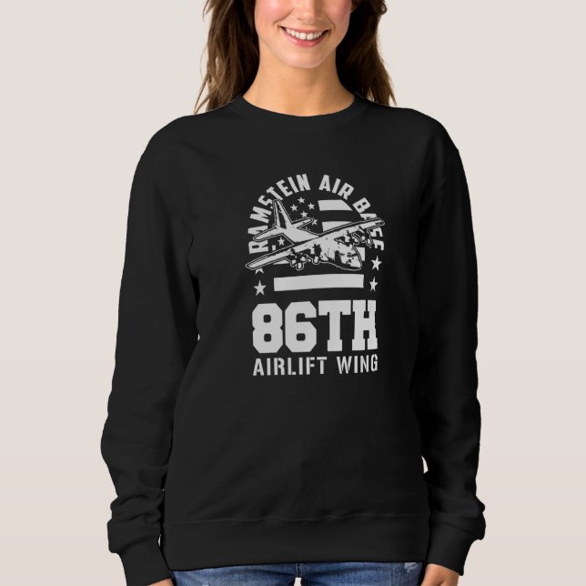 Camiseta Base Aérea de Ramstein 86ª Asa de Transporte Aéreo (Frente)