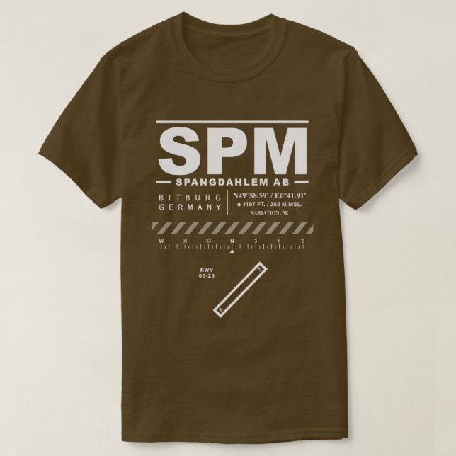 Camiseta Base Aérea de Spangdahlem SPM (Frente do Design)