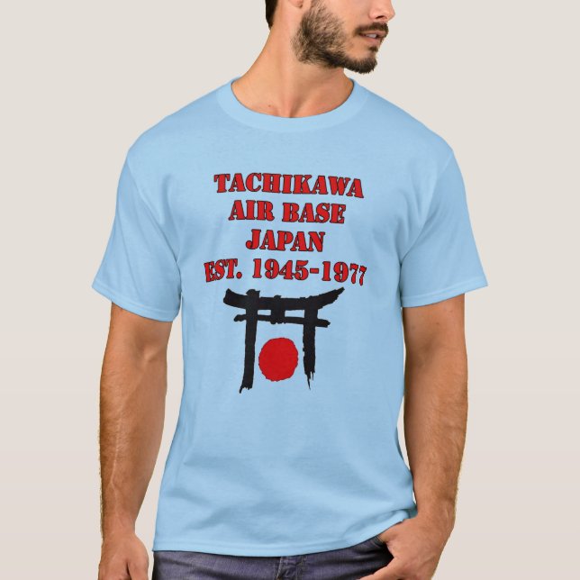 Camiseta Base Aérea de Tachikawa Japão (Frente)