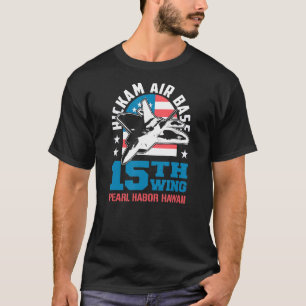 Camiseta Base Aérea Hickam Pearl Harbor Havaii 15 Wing Souv