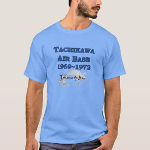 Camiseta base aérea japão 1969-1972 de tachikawa