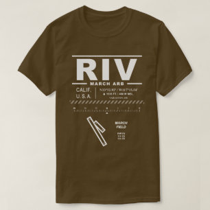 Camiseta Base de Reserva Aérea de março ARB March Field RIV