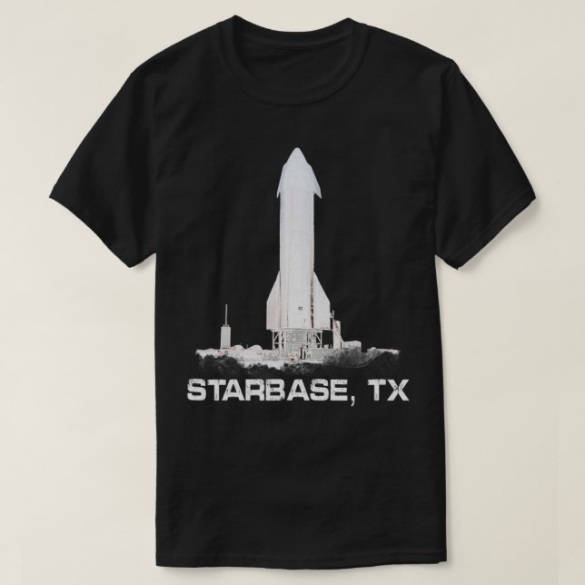 Camiseta Base simples, gráfico de espaçamento TX  (Frente do Design)