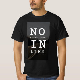 Camiseta baseada em citação motivacional, para Hom