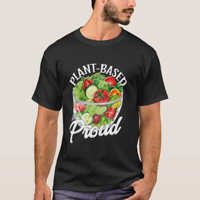 Camiseta Baseado em Plantas e Orgulhoso (Frente)