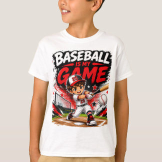 Camiseta Baseba É Meu Jogo | Design Esportivo Fofo Kawaii p