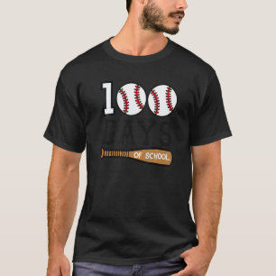 Camiseta Baseball 100 Dias de Escola Feliz 100º Dia Profess