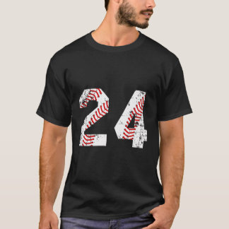 Camiseta Baseball 24 Jersey Number