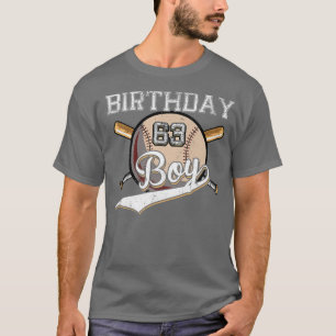 Camiseta Baseball 63º Festa de aniversário 63 anos