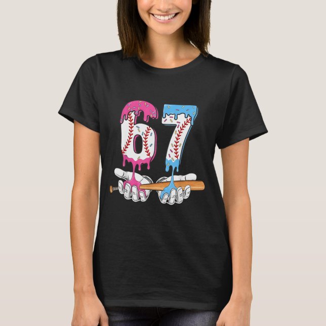 Camiseta Baseball 67 Ice Cream Drip Six Seven Boys Funny Me (Frente)