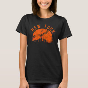 Camiseta Baseball 6 no Nova Iorque do Centro Vintage Skylin