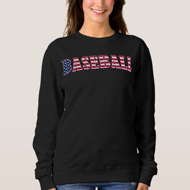 Camiseta Baseball American Flag  Baseball (Frente)