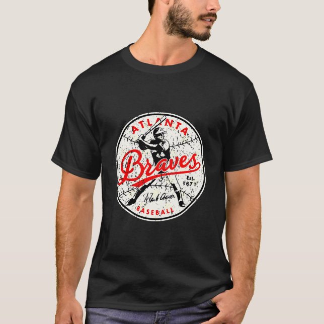 Camiseta Baseball Atlanta Bravesss Vintage (Frente)