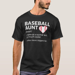 Camiseta   Baseball Aunt Definition Niece's Biggest Fan