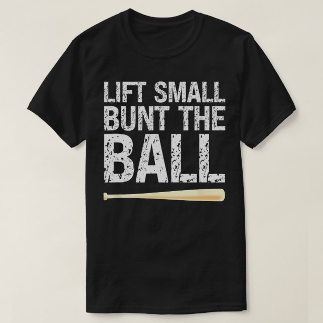 Camiseta Baseball Batendo Prática de Sabedoria Levanta Pequ (Frente do Design)