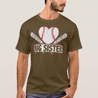 Camiseta Baseball Big Sister Combinação Familiar Basebol So