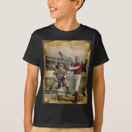 Camiseta Baseball:Camisa-T do Vintage Kid