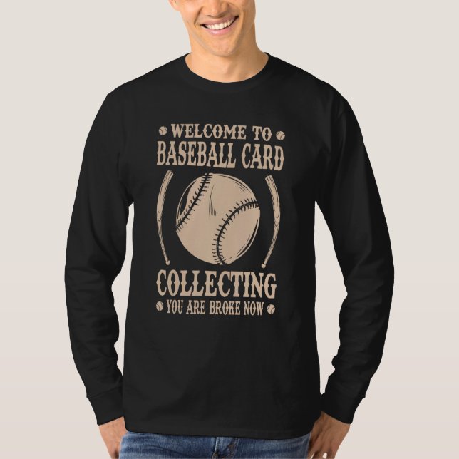 Camiseta Baseball Card Collecting Dad Baseball Card Collect (Frente)