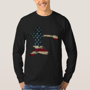 Camiseta Baseball Catchers Gear USA American Flag Baseballi