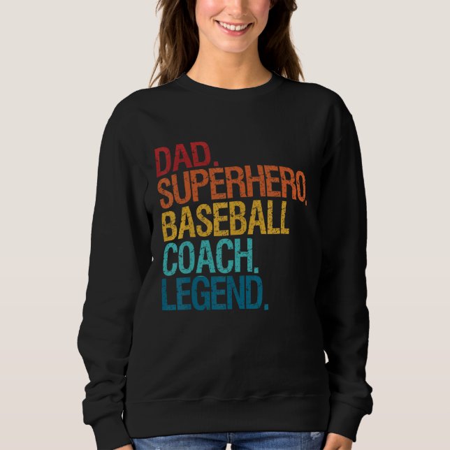 Camiseta Baseball Coach Dad  For Men Women Family Matching  (Frente)