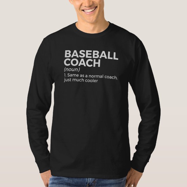 Camiseta Baseball Coach Definition (Frente)