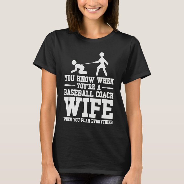 Camiseta Baseball Coach Wife Professional Mom Instructor (Frente)
